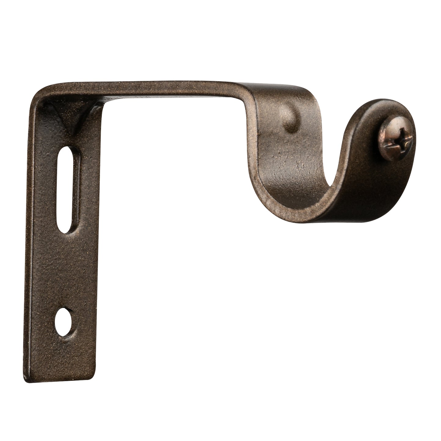 Vintage Dover Carved Wood Black or Bronze Farmhouse Curtain Rod Set