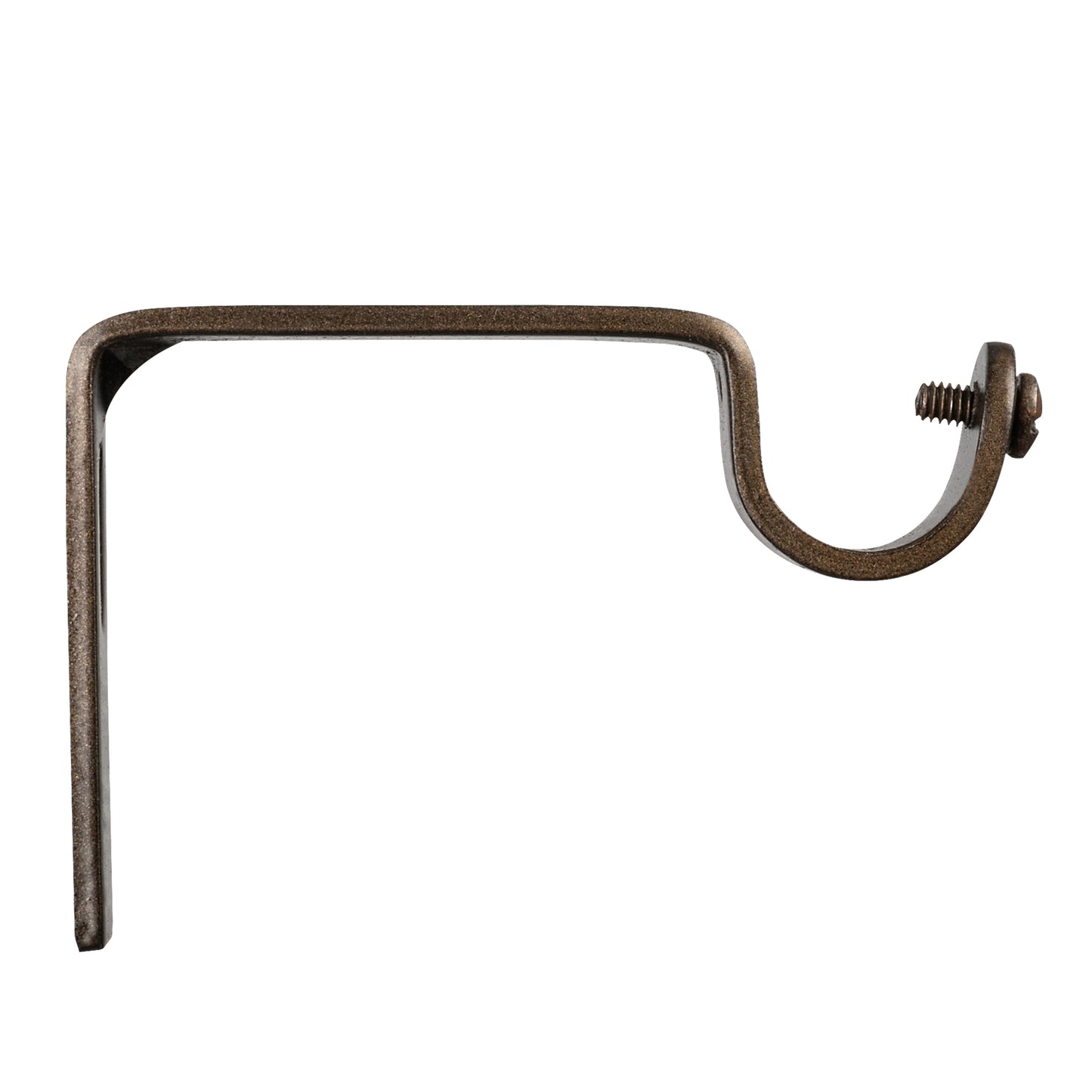 Vintage Dover Carved Wood Black or Bronze Farmhouse Curtain Rod Set