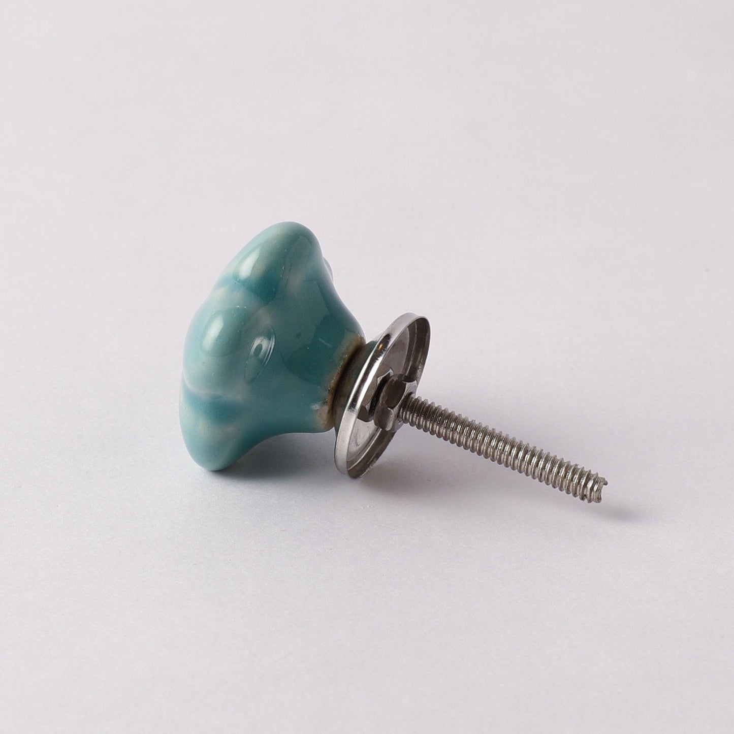 Teal Floral Style Ceramic Pull Knobs (C10)