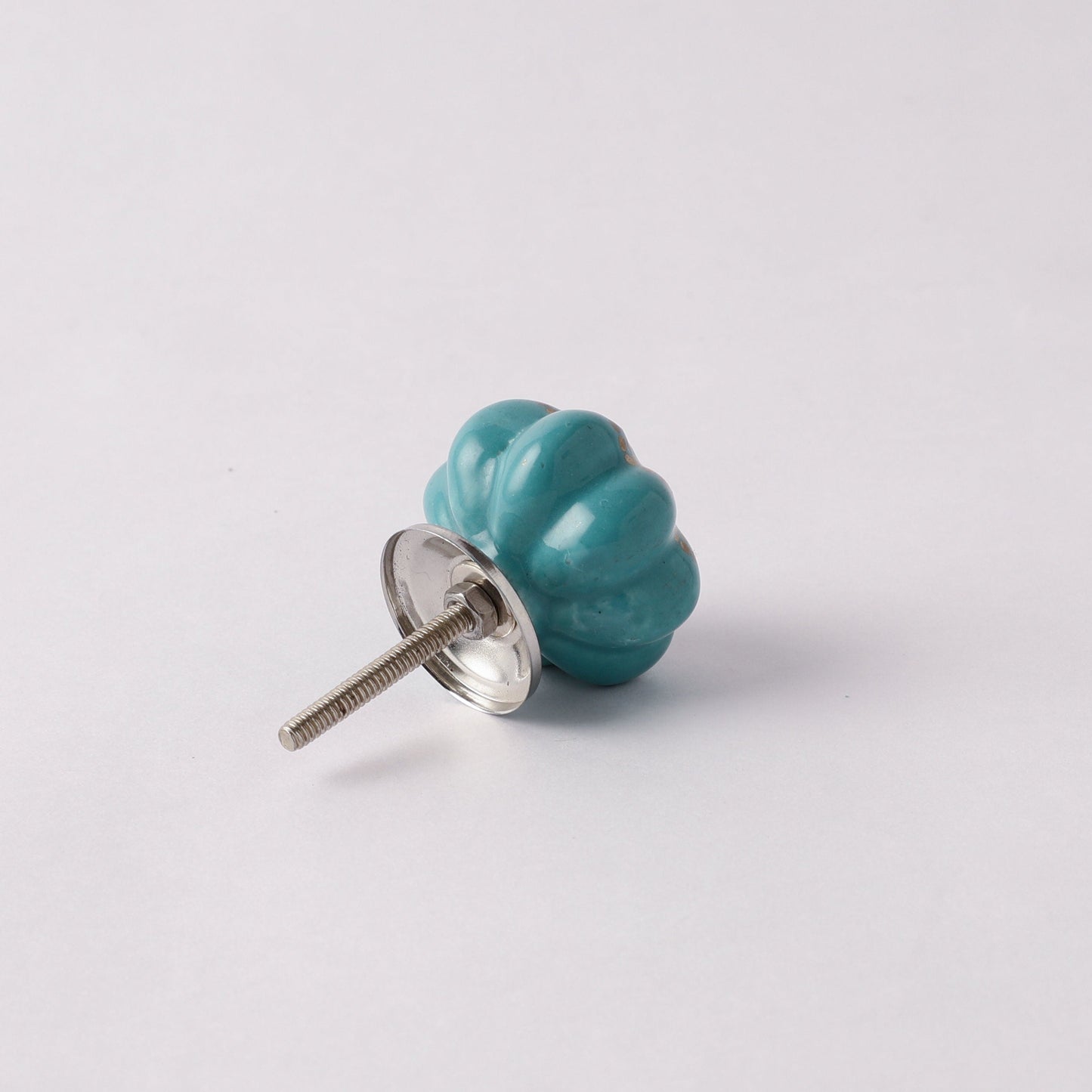 Classic Style Teal, White and Gold Ceramic Pull Knobs (C27)