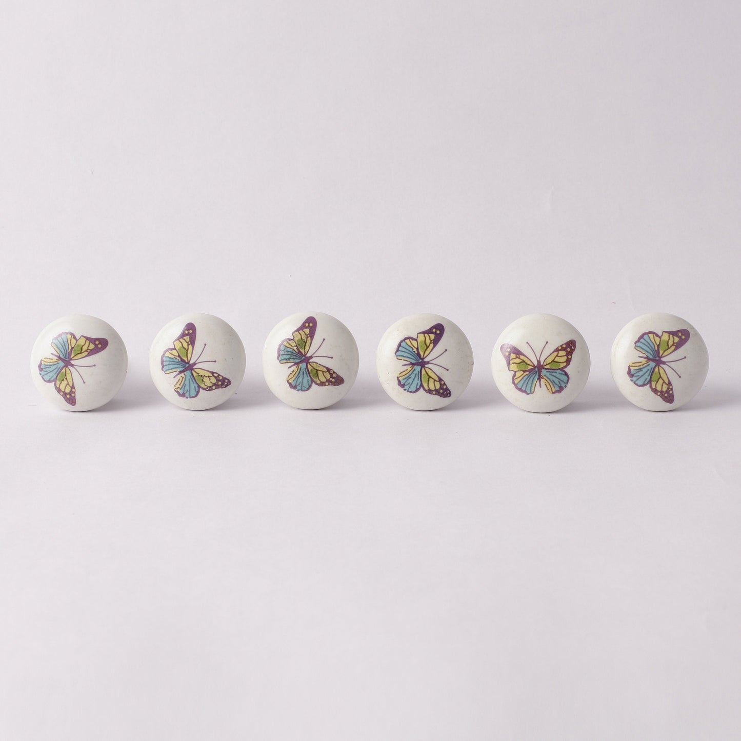 Butterfly Print Style Ceramic Pull Knobs (C29)