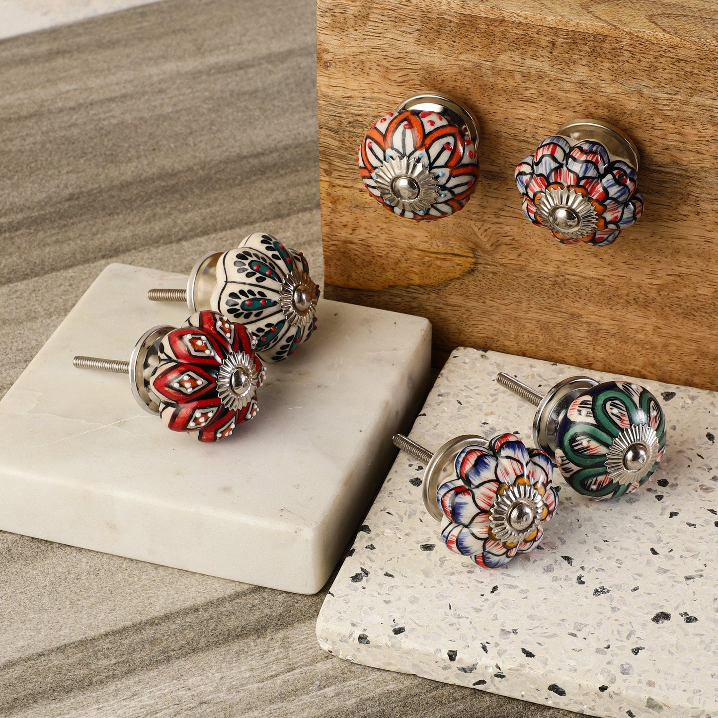 Classic Festive Style Ceramic Pull Knobs (C9)