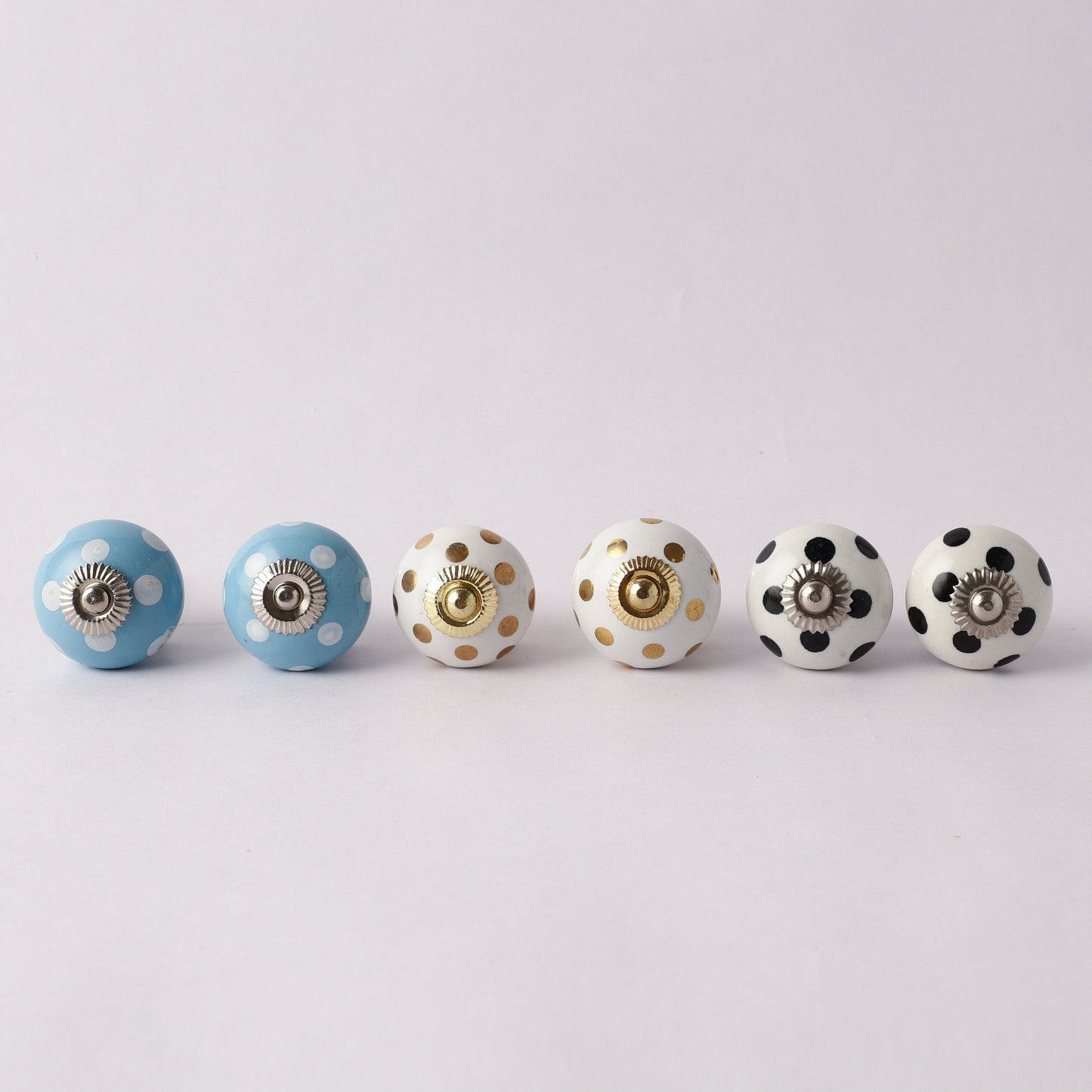 Polkadot Style Ceramic Pull Knob (C19)